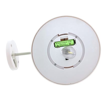 LED Solárne nástenné svietidlo LED/0,5W/1,2V 600 mAh IP44 biela
