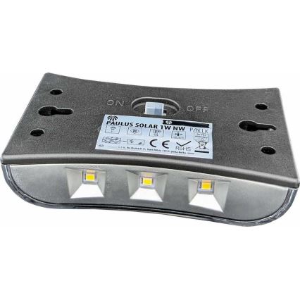 LED Solárne nástenné svietidlo LED/1W/1,2V 600 mAh IP44