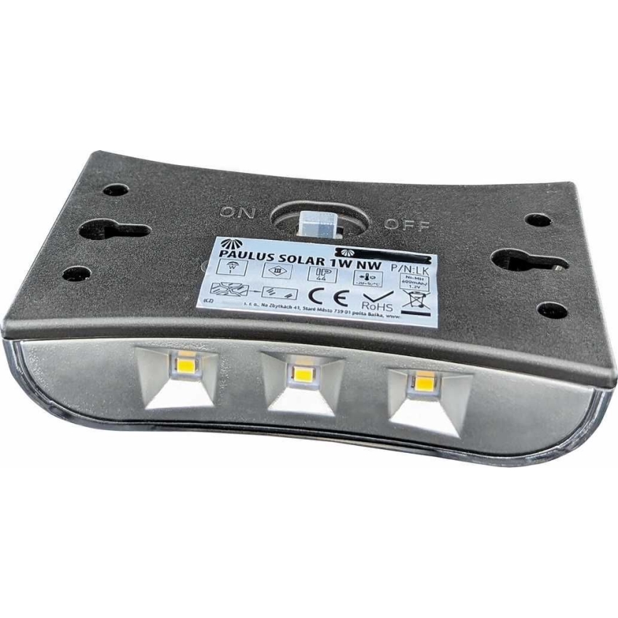 LED Solárne nástenné svietidlo LED/1W/1,2V 600 mAh IP44
