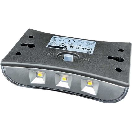 LED Solárne nástenné svietidlo LED/1W/1,2V 600 mAh IP44