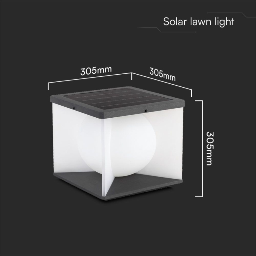 LED Stmievateľné solárne nástenné svietidlo LED/8W/3,7V IP65 3000K 5200 mAh + diaľkové ovládanie
