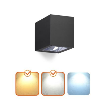 LED solárne nástenné svietidlo QUERK LED/1,2V 3000/4000K IP54 800 mAh