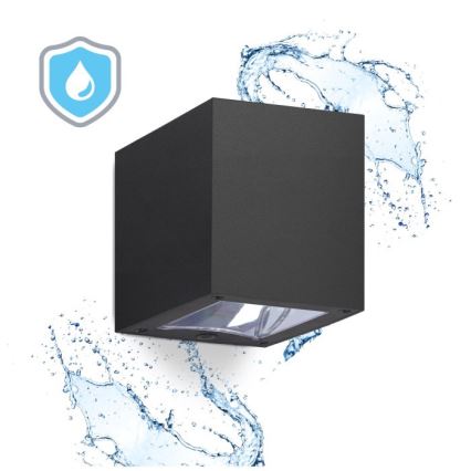 LED solárne nástenné svietidlo QUERK LED/1,2V 3000/4000K IP54 800 mAh