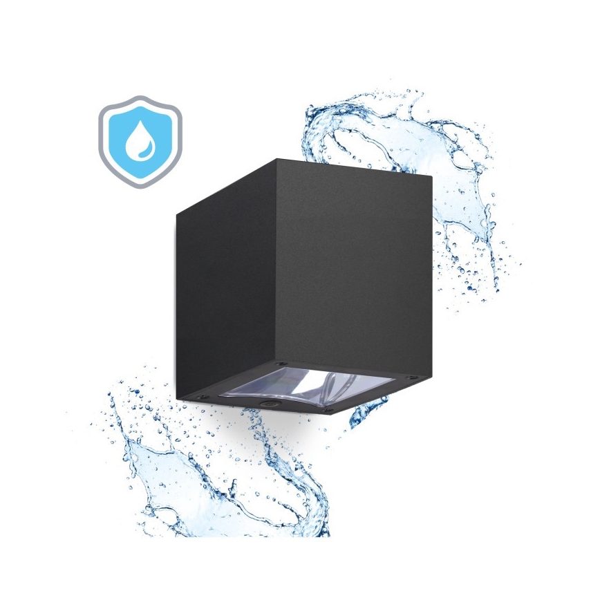 LED solárne nástenné svietidlo QUERK LED/1,2V 3000/4000K IP54 800 mAh