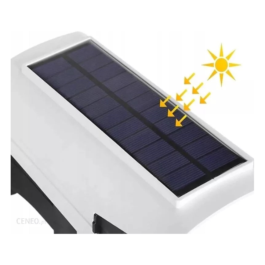 LED Solárna maketa bezpečnostnej kamery so senzorom KAMERA LED/1W/3,7V 1200 mAh IP44 + diaľkové ovládanie