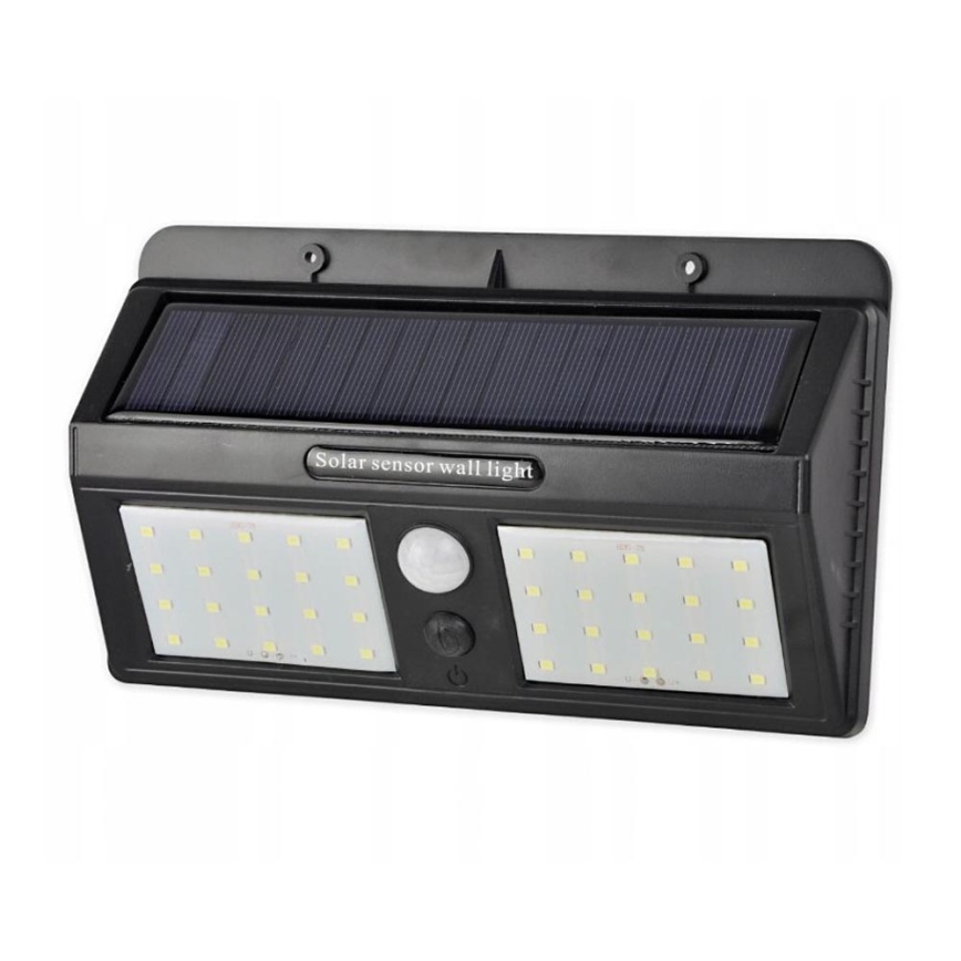 LED Solárne nástenné svietidlo so senzorom LED/1,2W/3,7V 2400 mAh IP54