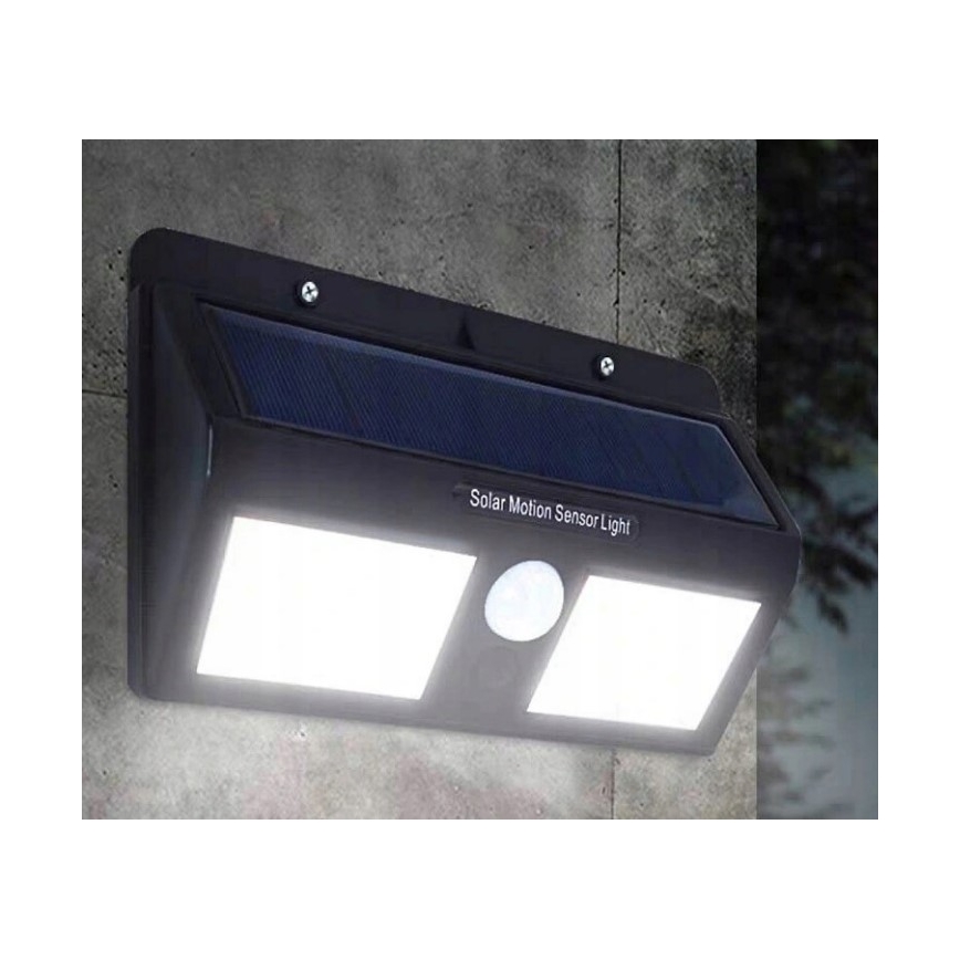 LED Solárne nástenné svietidlo so senzorom LED/1,2W/3,7V 2400 mAh IP54
