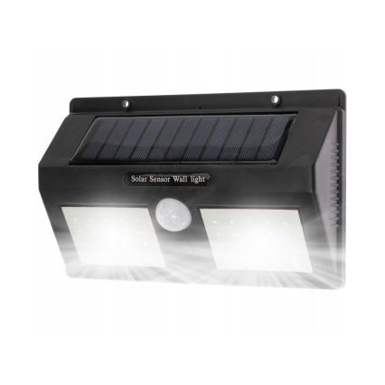 LED Solárne nástenné svietidlo so senzorom LED/1,2W/3,7V 2400 mAh IP54
