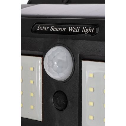 LED Solárne nástenné svietidlo so senzorom LED/1,2W/3,7V 2400 mAh IP54