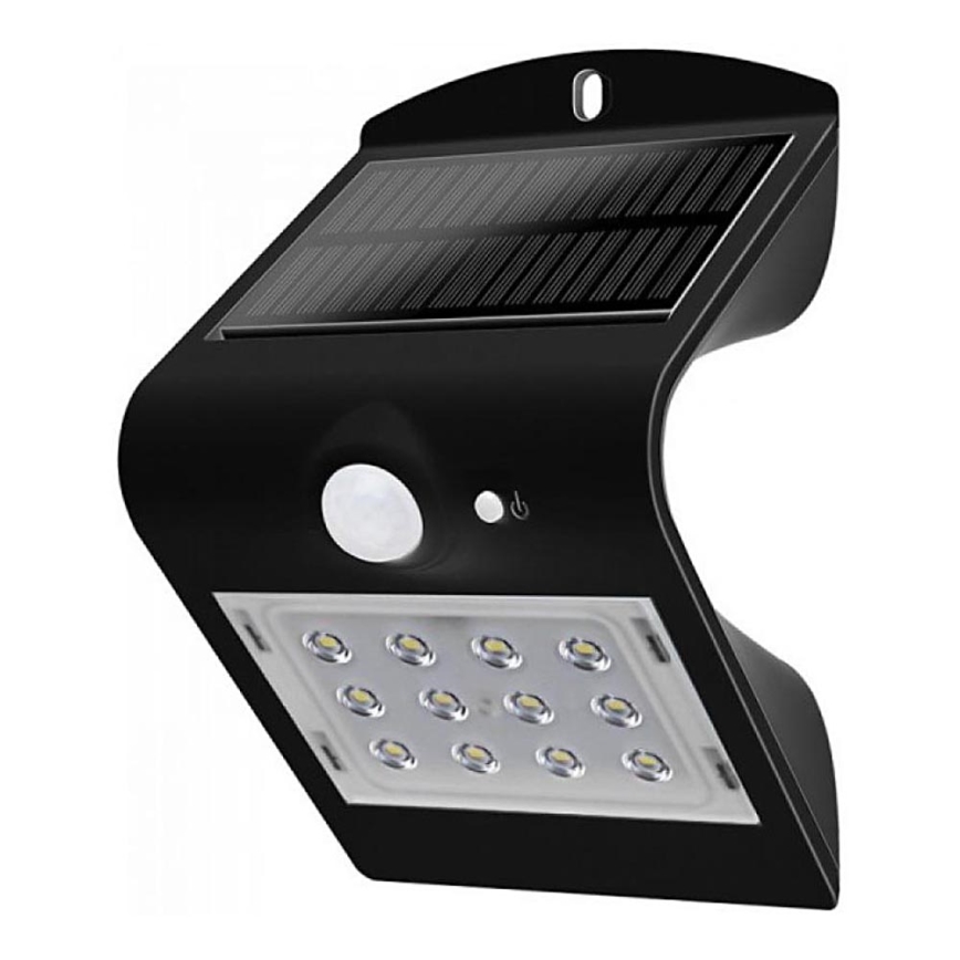 LED Solárne nástenné svietidlo so senzorom LED/1.5W/3,7V IP65 1200 mAh