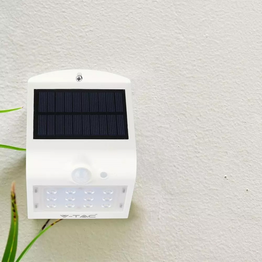 LED Solárne nástenné svietidlo so senzorom LED/1.5W/3,7V IP65 1200 mAh