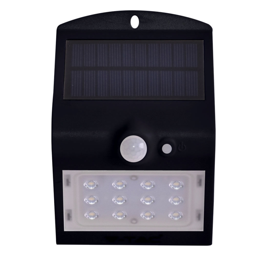 LED Solárne nástenné svietidlo so senzorom LED/1.5W/3,7V IP65 1200 mAh