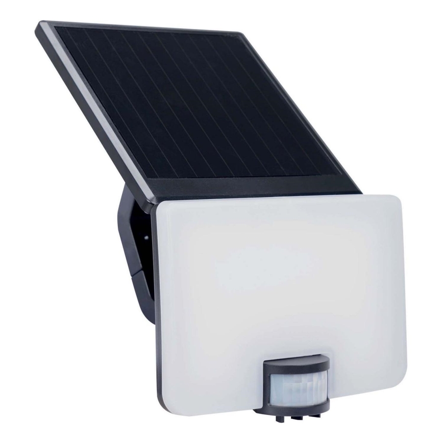 LED Solárne nástenné svietidlo so senzorom LED/12W/3,7V 4000 mAh IP54