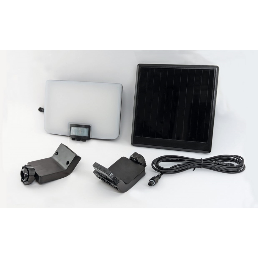 LED Solárne nástenné svietidlo so senzorom LED/12W/3,7V 4000 mAh IP54