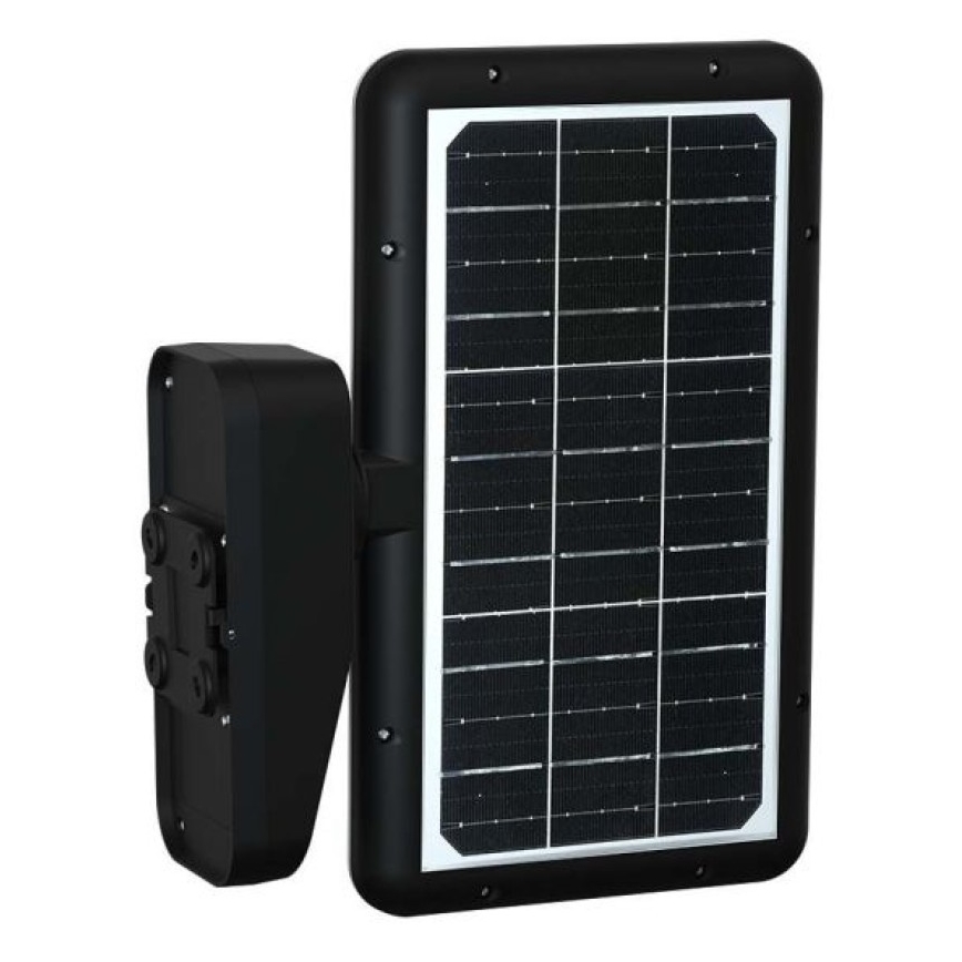 LED solárne nástenné svietidlo so senzorom LED/15W/3,2V 4000K/6000K IP65 6000 mAh čierna