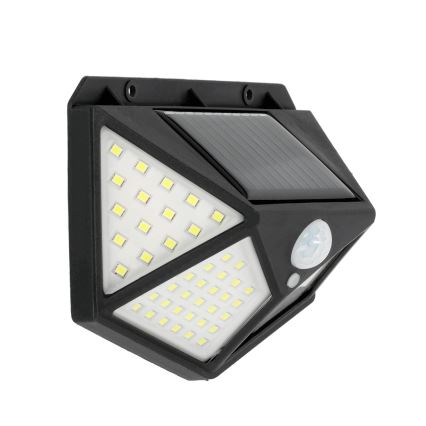 LED Solárne nástenné svietidlo so senzorom LED/1W/3,7V 6500K IP44 1200 mAh