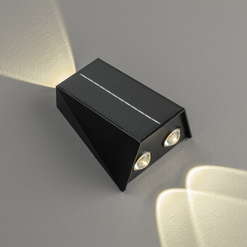 LED Solárne nástenné svietidlo so senzorom LED/2W/5V IP54 1300 mAh