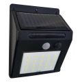 LED solárne nástenné svietidlo so senzorom LED/3W/3,7V 1200 mAh IP44