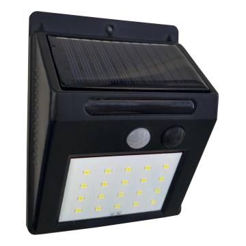 LED Solárne nástenné svietidlo so senzorom LED/3W/3,7V 1200 mAh IP44