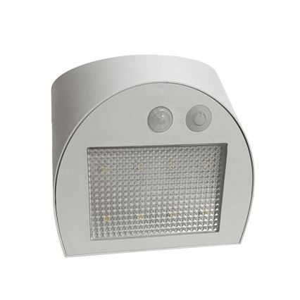 LED solárne nástenné svietidlo so senzorom LED/3W/3,7V 3000/4000K 1200 mAh IP54 biele