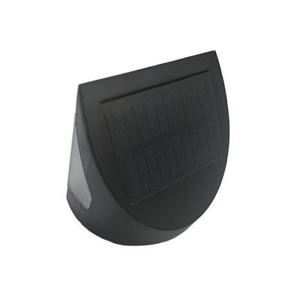 LED solárne nástenné svietidlo so senzorom LED/3W/3,7V 3000/4000K 1200 mAh IP54 čierne