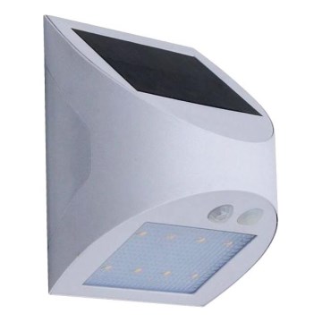 LED solárne nástenné svietidlo so senzorom LED/3W/3,7V 3000/4000K 1200 mAh IP54 biele