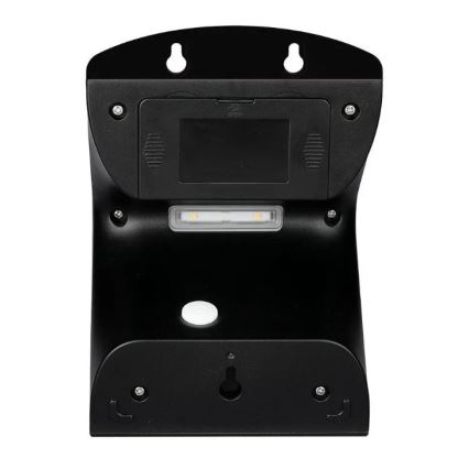 LED Solárne nástenné svietidlo so senzorom LED/3W/3,7V 3000/4000K IP65 2000 mAh čierna