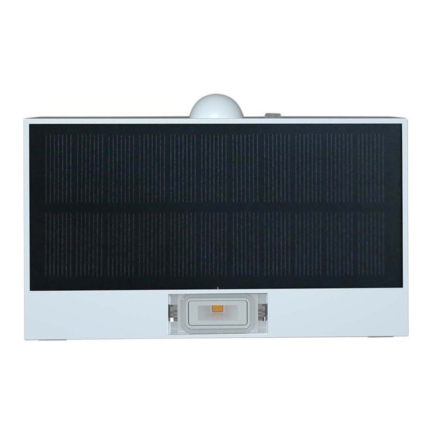 LED Solárne nástenné svietidlo so senzorom LED/3W/3,7V 3000K/4000K IP65 1200 mAh biela