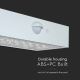 LED Solárne nástenné svietidlo so senzorom LED/3W/3,7V 3000K/4000K IP65 biela