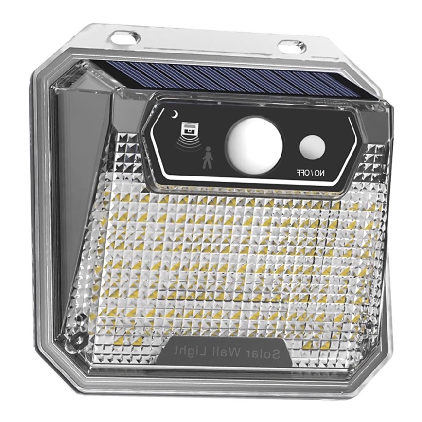 LED Solárne nástenné svietidlo so senzorom LED/3W/5,5V IP65 1200 mAh