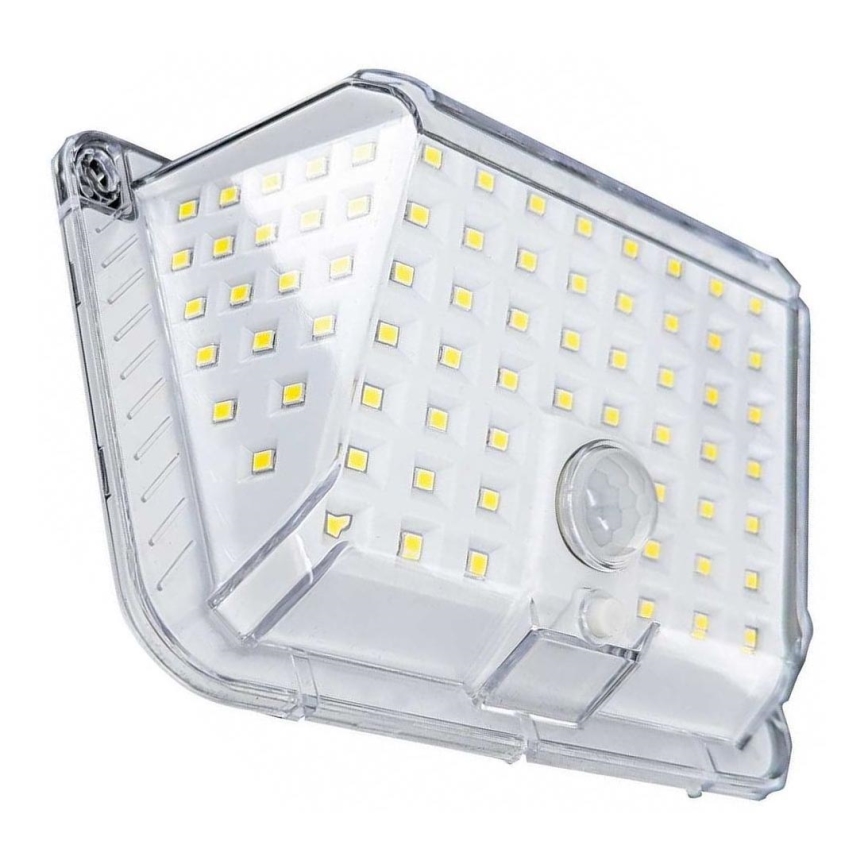 LED Solárne nástenné svietidlo so senzorom LED/5W/3,7V 1200 mAh IP44