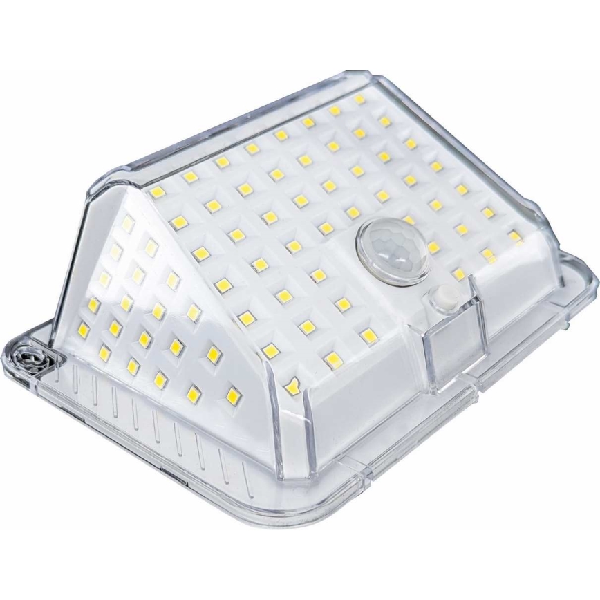 LED Solárne nástenné svietidlo so senzorom LED/5W/3,7V 1200 mAh IP44
