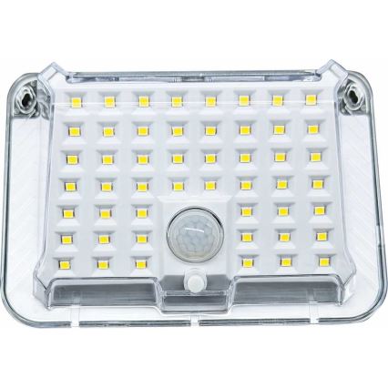 LED Solárne nástenné svietidlo so senzorom LED/5W/3,7V 1200 mAh IP44