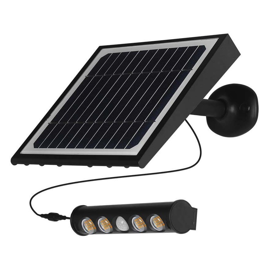 LED Solárne nástenné svietidlo so senzorom LED/8W/3,7V IP65 4000K