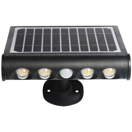 LED Solárne nástenné svietidlo so senzorom LED/8W/3,7V IP65 6000K 4000 mAh