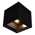 LED Solárne nástenné svietidlo so senzorom LED/9W/3,7V 3000/4000/5000K 2600 mAh IP65 čierna