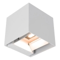 LED Solárne nástenné svietidlo so senzorom LED/9W/3,7V 3000/4000/5000K IP65 2600 mAh biele