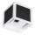 LED solárne nástenné svietidlo so senzorom LED/9W/3,7V 3000/4000/6000K IP65 2600 mAh biela