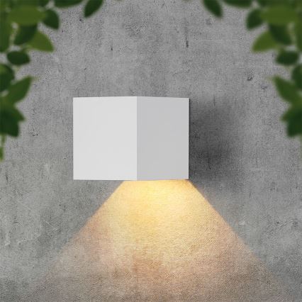 LED solárne nástenné svietidlo so senzorom LED/9W/5V 3000/4000/5000K IP65 2600 mAh biela