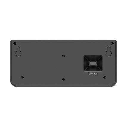 LED solárne nástenné svietidlo so senzorom LINK LED/5W/3,7V IP65 čierne