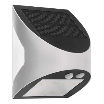 LED Solárne nástenné svietidlo so senzorom LUMI LED/3,7W 1200mAh IP54 biela