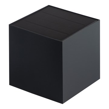 LED solárne nástenné svietidlo so snímačom REKA LED/3W/3,7V 1800 mAh 3000/4000/6500K IP65 čierne