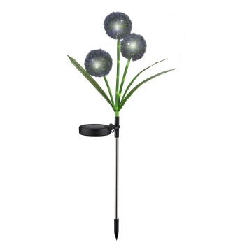 LED Solárne svietidlo ALLIUM LED/1,2V 6500K 600 mAh IP44 čierna