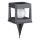 LED solárne svietidlo CUBO LED/3,7V 1200 mAh IP44 čierne