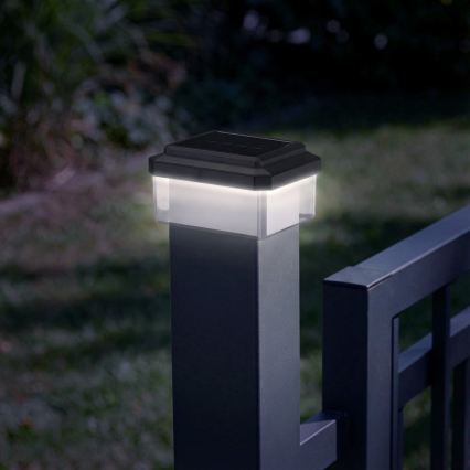 LED Solárne svietidlo ELVO LED/4,5W/1,2V 300 mAh IP44 čierna