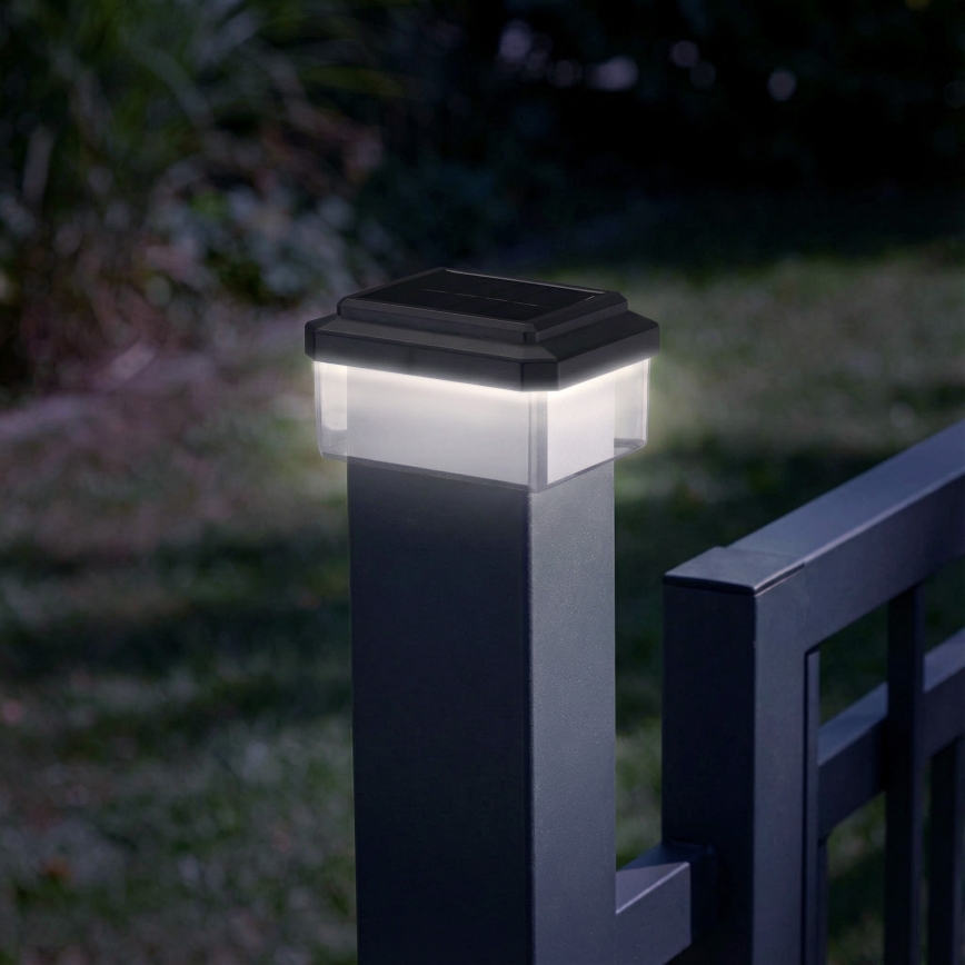 LED Solárne svietidlo ELVO LED/4,5W/1,2V 300 mAh IP44 čierna