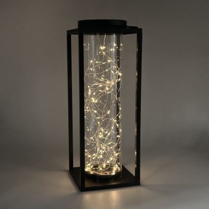 LED Solárne svietidlo GLAMOUR LED/1,2V 600 mAh IP44 čierna