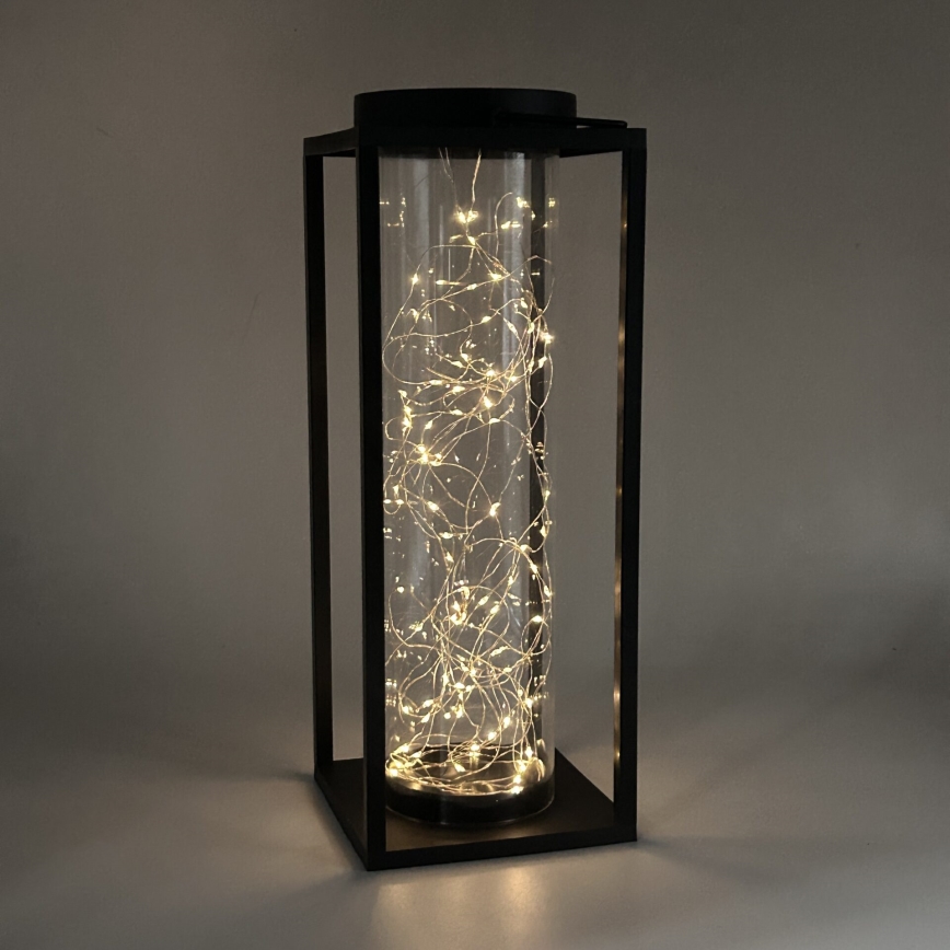 LED Solárne svietidlo GLAMOUR LED/1,2V 600 mAh IP44 čierna