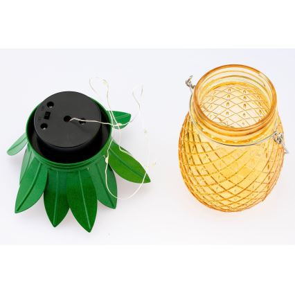 LED Solárne svietidlo JAR LED/1,2V 150 mAh IP44 ananás