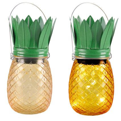 LED Solárne svietidlo JAR LED/1,2V 150 mAh IP44 ananás